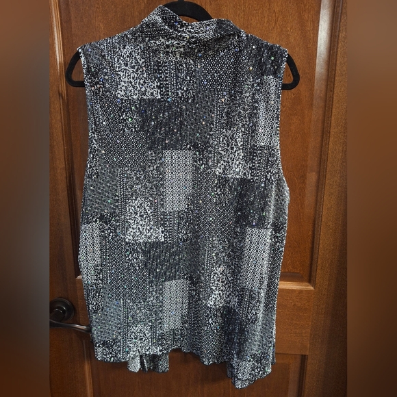 Christopher & Banks sparkle vest large - Picture 3 of 12